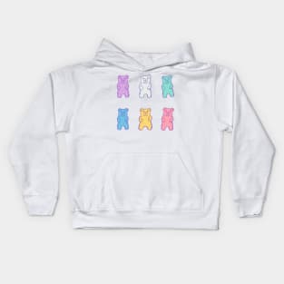 Gummy Bears on Pink Kids Hoodie